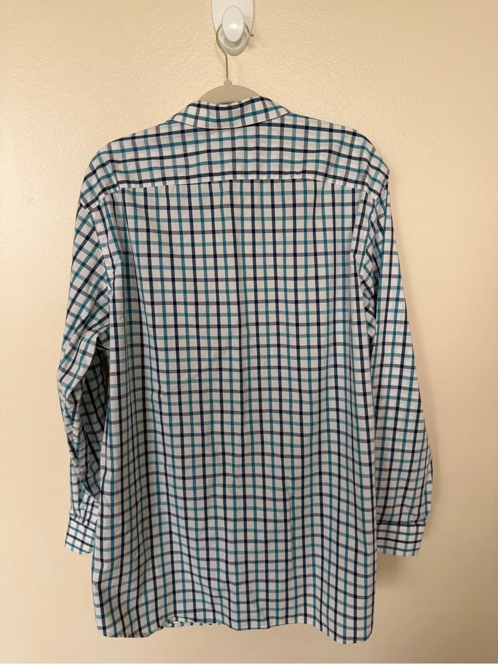 BANANA REPUBLIC Non-Iron Standard & Classic Fit Plaid Button Front Long Sleeves